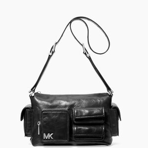 Michael Kors Black Leather crossbody Bag